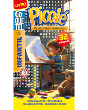 LIVRO COQUETEL PICOLÉ 26 S/P: PASSATEMPOS EDUCATIVOS