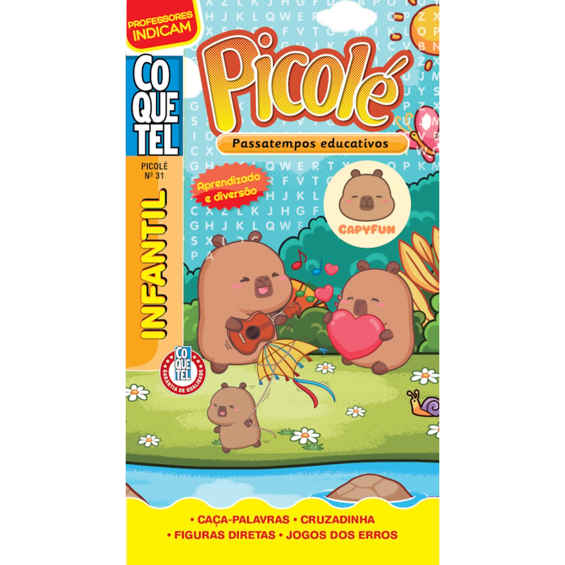 LIVRO COQUETEL PICOLÉ 31: PASSATEMPOS EDUCATIVOS