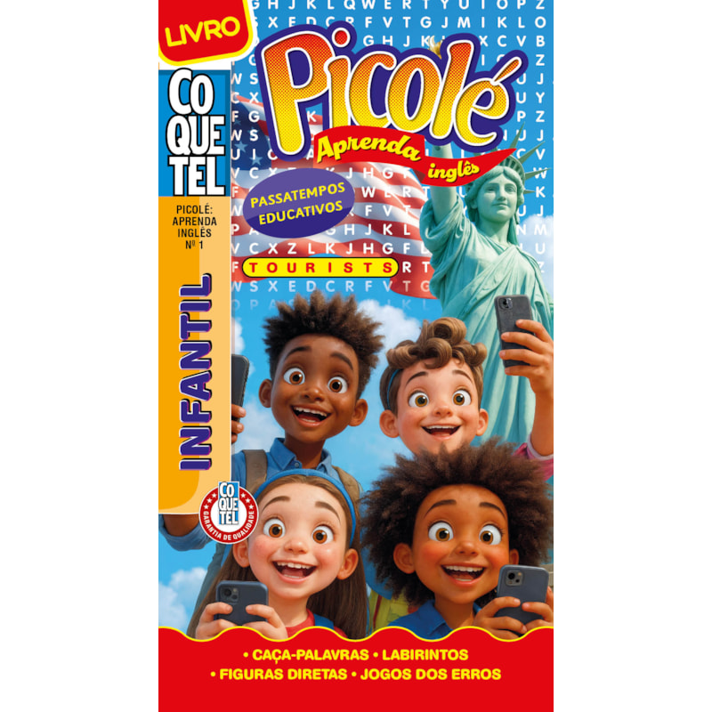 LIVRO COQUETEL PICOLÉ EM INGLÊS 1 S/P: PASSATEMPOS EDUCATIVOS