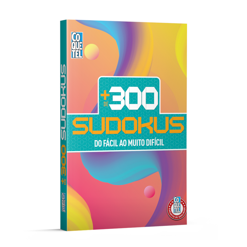 LIVRO COQUETEL POCKET MAIS 300 SUDOKU NÍVEL MÉDIO ED 12