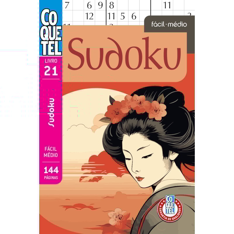 LIVRO COQUETEL SUDOKU 21: NÍVEIS FÁCIL E MÉDIO