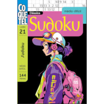 LIVRO COQUETEL SUDOKU 21: NÍVEIS MÉDIO E DIFÍCIL