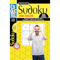 LIVRO COQUETEL SUDOKU 231 | 200 JOGOS: NÍVEIS FÁCIL, MÉDIO E DIFÍCIL
