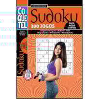 LIVRO COQUETEL SUDOKU 232 | 200 JOGOS: NÍVEIS FÁCIL, MÉDIO E DIFÍCIL