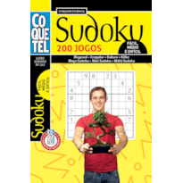LIVRO COQUETEL SUDOKU 243: NÍVEIS FÁCIL, MÉDIO E DIFÍCIL