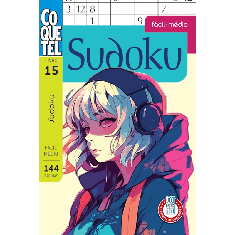 LIVRO COQUETEL SUDOKU FÁCIL/MÉDIO 15