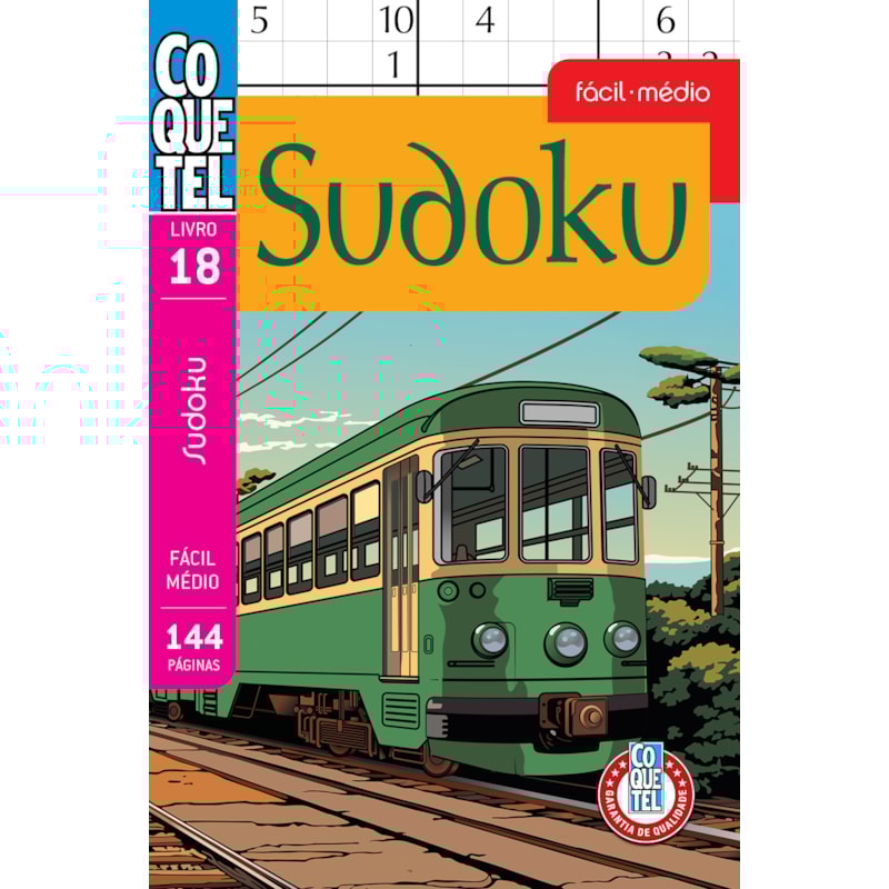 LIVRO COQUETEL SUDOKU FÁCIL - MÉDIO 18