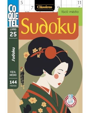 LIVRO COQUETEL SUDOKU FÁCIL-MÉDIO 25
