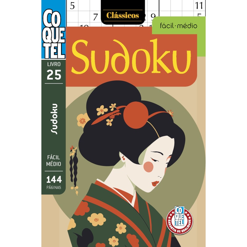 LIVRO COQUETEL SUDOKU FÁCIL-MÉDIO 25