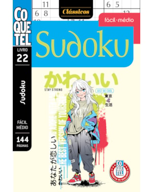 Livro coquetel sudoku fc md 22: níveis fácil e médio
