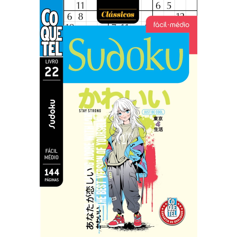 Livro coquetel sudoku fc md 22: níveis fácil e médio