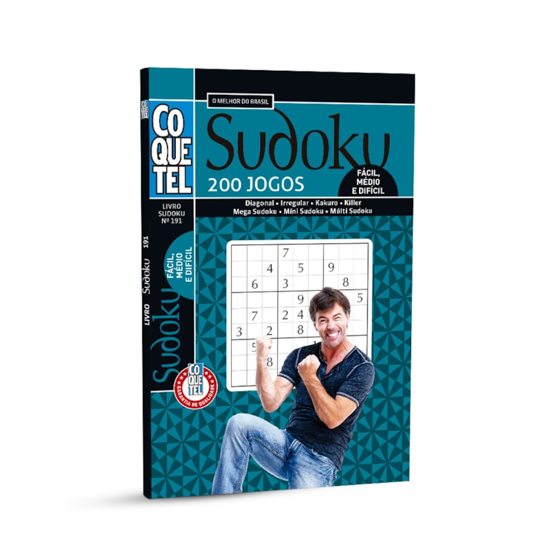 LIVRO COQUETEL SUDOKU FC/MD/DF ED 191
