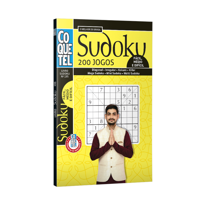 LIVRO COQUETEL SUDOKU FC/MD/DF ED 195