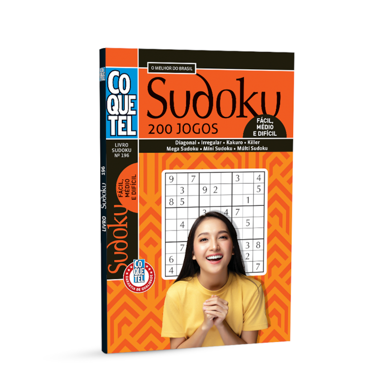 LIVRO COQUETEL SUDOKU FC/MD/DF ED 196