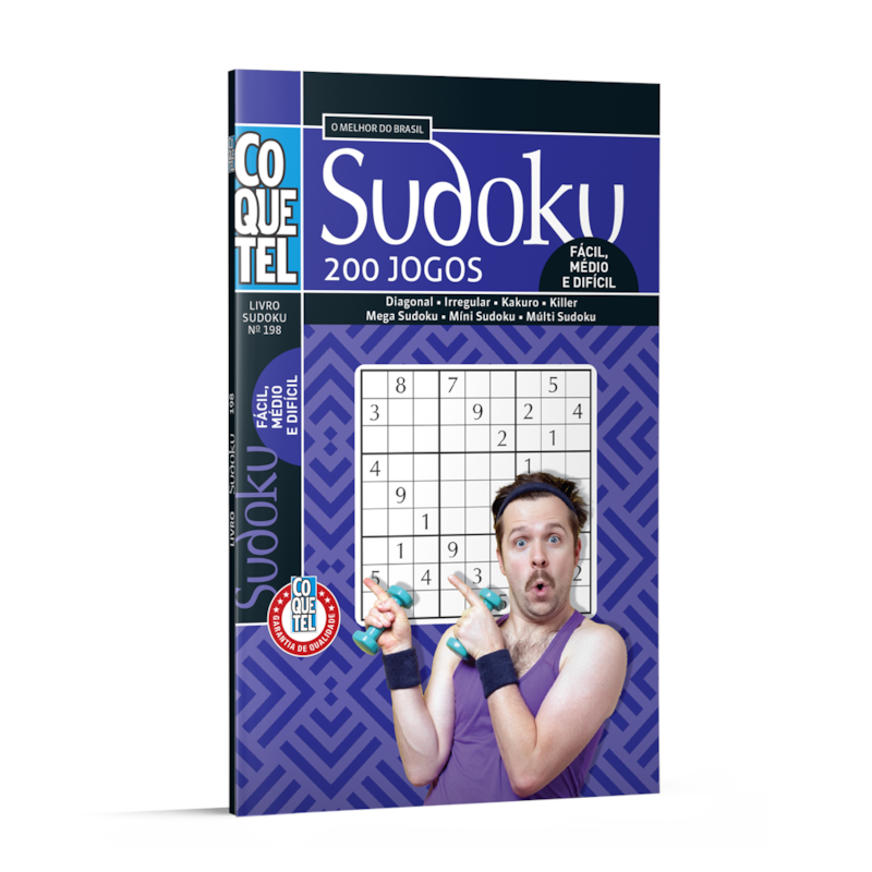 LIVRO COQUETEL SUDOKU FC/MD/DF ED 198