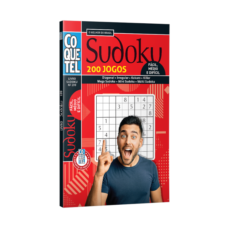 LIVRO COQUETEL SUDOKU FC/MD/DF ED 199