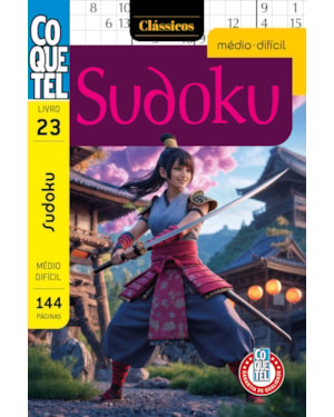 LIVRO COQUETEL SUDOKU MÉDIO-DIFÍCIL 23 S/P
