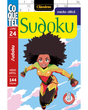 LIVRO COQUETEL SUDOKU MÉDIO-DIFÍCIL 24