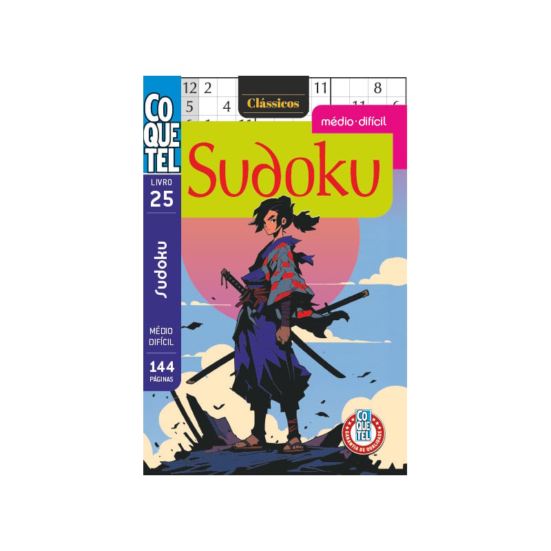 LIVRO COQUETEL SUDOKU MÉDIO-DIFÍCIL 25