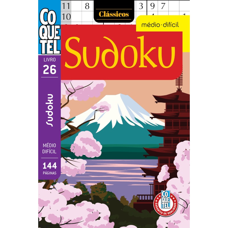 LIVRO COQUETEL SUDOKU MÉDIO-DIFÍCIL 26