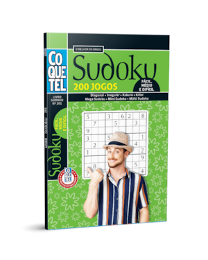 LIVRO COQUETEL SUDOKU NÍVEL FC/MD/DF ED 201