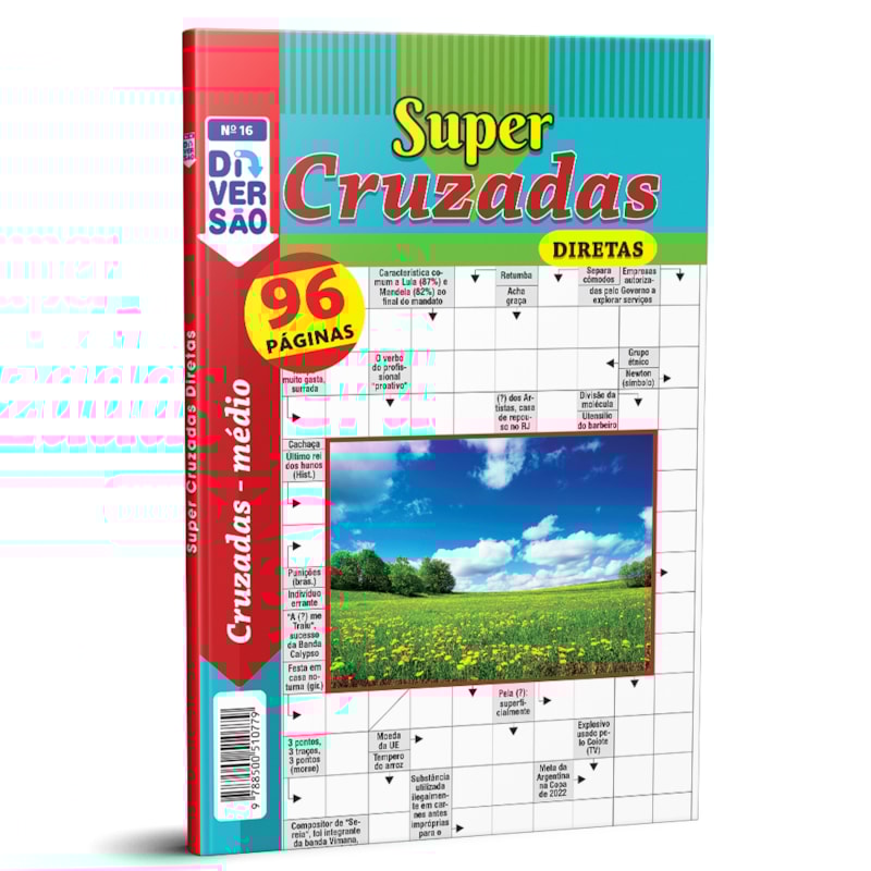 LIVRO COQUETEL SUPER CRUZADAS DIRETAS NÍVEL MÉDIO ED 16