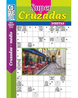 LIVRO COQUETEL SUPER PALAVRAS CRUZADAS DIRETAS 34: NÍVEL MÉDIO