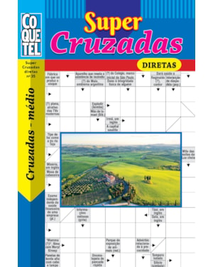 LIVRO COQUETEL SUPER PALAVRAS CRUZADAS DIRETAS 35: NÍVEL MÉDIO