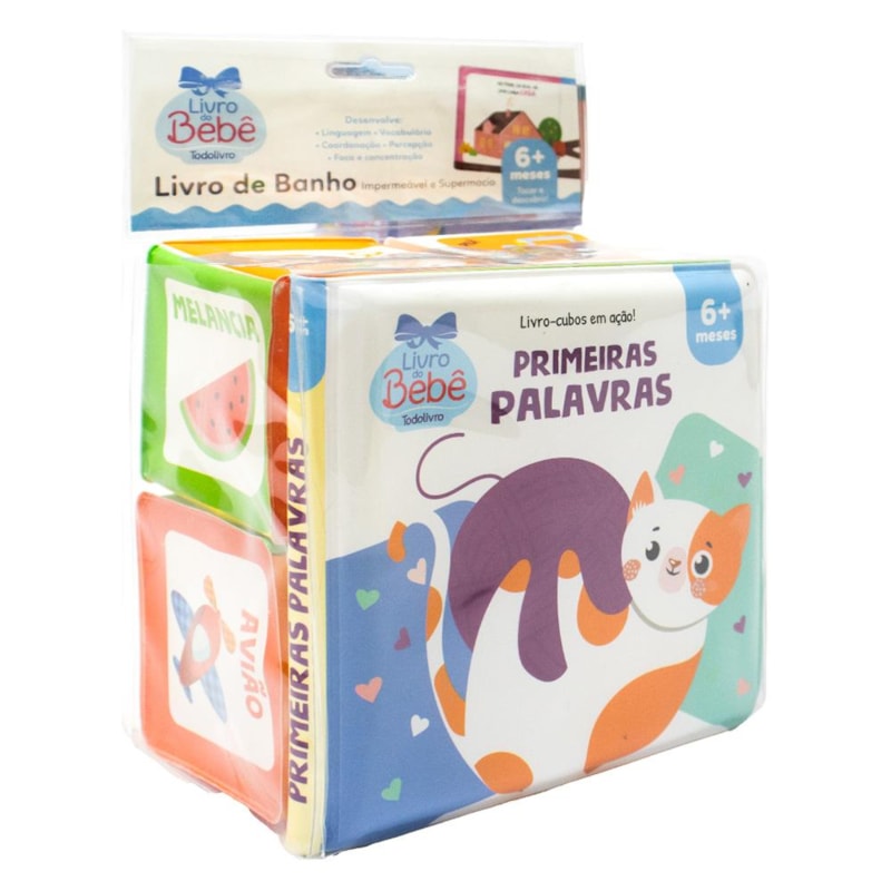 Livro-cubos em ação: Primeiras Palavras