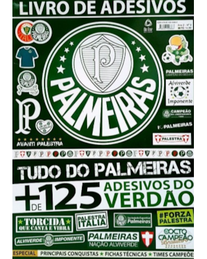LIVRO DE ADESIVOS PALMEIRAS - TUDO DO PALMEIRAS
