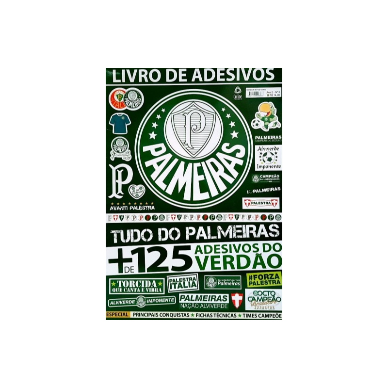 LIVRO DE ADESIVOS PALMEIRAS - TUDO DO PALMEIRAS