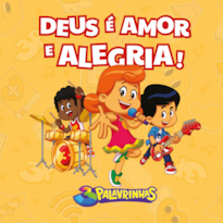 Livro de atividades 3 palavrinhas | Deus é amor e alegria: Atividades de desenvolvimento motor e cognitivo da criança