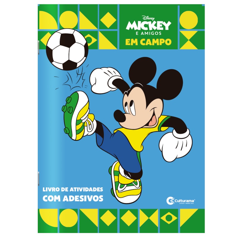 LIVRO DE ATIVIDADES COM ADESIVOS - MICKEY E AMIGOS: EM CAMPO: ESPECIAL DE COPA DO MUNDO!