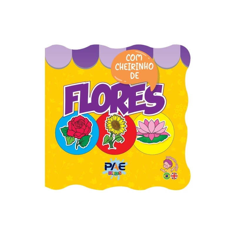 LIVRO DE BANHO COM CHEIRINHO - FLORES