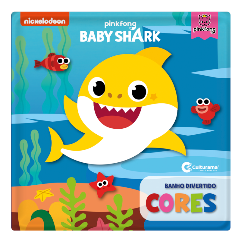 LIVRO DE BANHO MÁGICO BABY SHARK - CORES