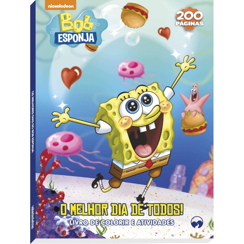 LIVRO DE COLORIR BOB ESPONJA -192 PAG