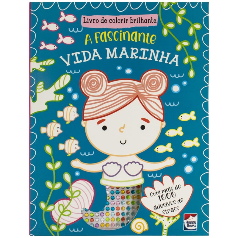 LIVRO DE COLORIR BRILHANTE: A FASCINANTE VIDA MARINHA