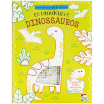 LIVRO DE COLORIR BRILHANTE: DINOSSAUROS