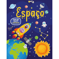 Livro de colorir com adesivos - Espaço