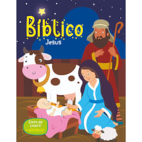 Livro de colorir com adesivos - Jesus
