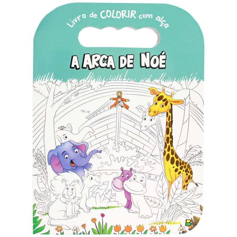 LIVRO DE COLORIR COM ALÇA: ARCA DE NOÉ