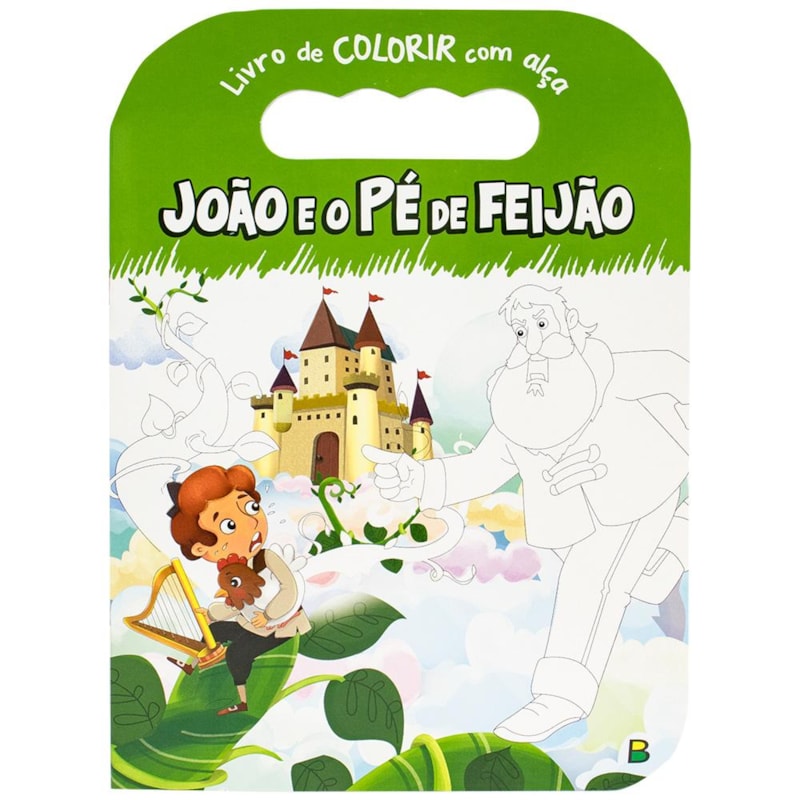 LIVRO DE COLORIR COM ALÇA: JOÃO PÉ DE FEIJÃO