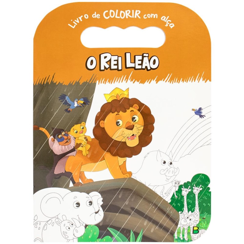 LIVRO DE COLORIR COM ALÇA: REI LEÃO, O