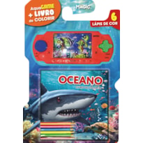 LIVRO DE COLORIR OCEANO + AQUA GAME