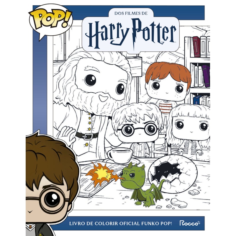 LIVRO DE COLORIR OFICIAL FUNKO POP! DOS FILMES DE HARRY POTTER