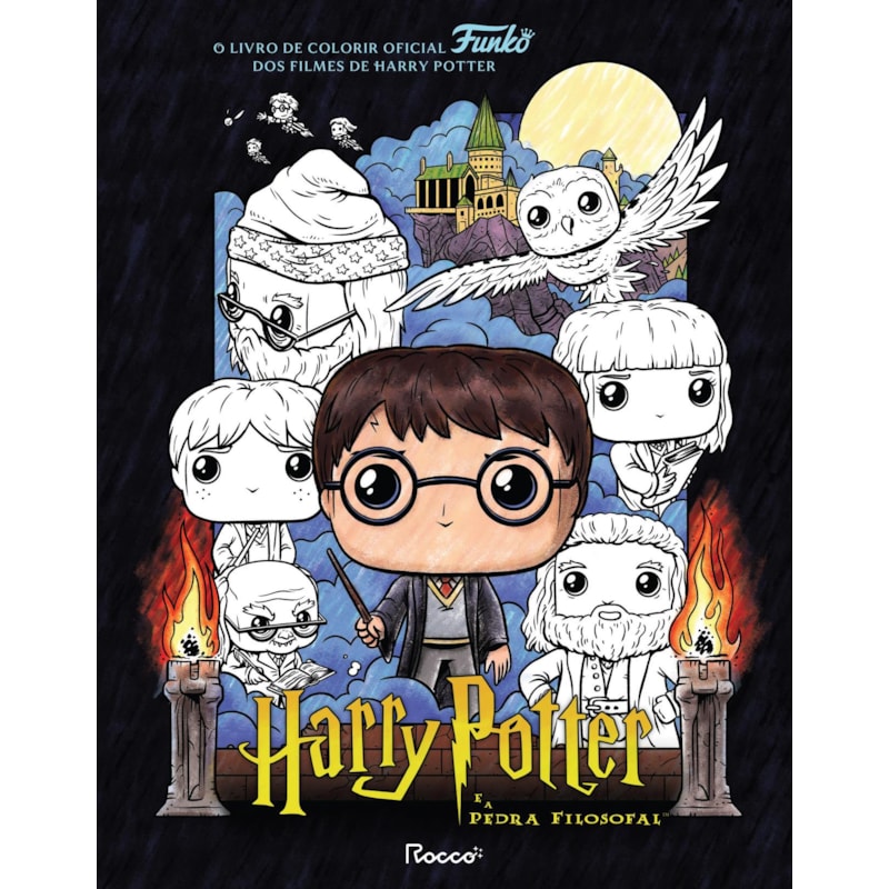 LIVRO DE COLORIR OFICIAL FUNKO POP! HARRY POTTER E A PEDRA FILOSOFAL
