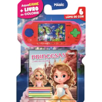 LIVRO DE COLORIR PRINCESAS + AQUA GAME