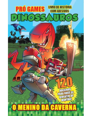 LIVRO DE HISTÓRIA COM ADESIVOS DINOSSAUROS