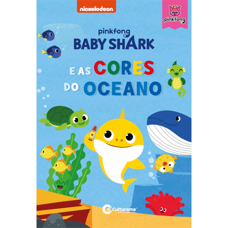 LIVRO DE HISTÓRIAS CAPA DURA - BABY SHARK E AS CORES DO OCEANO