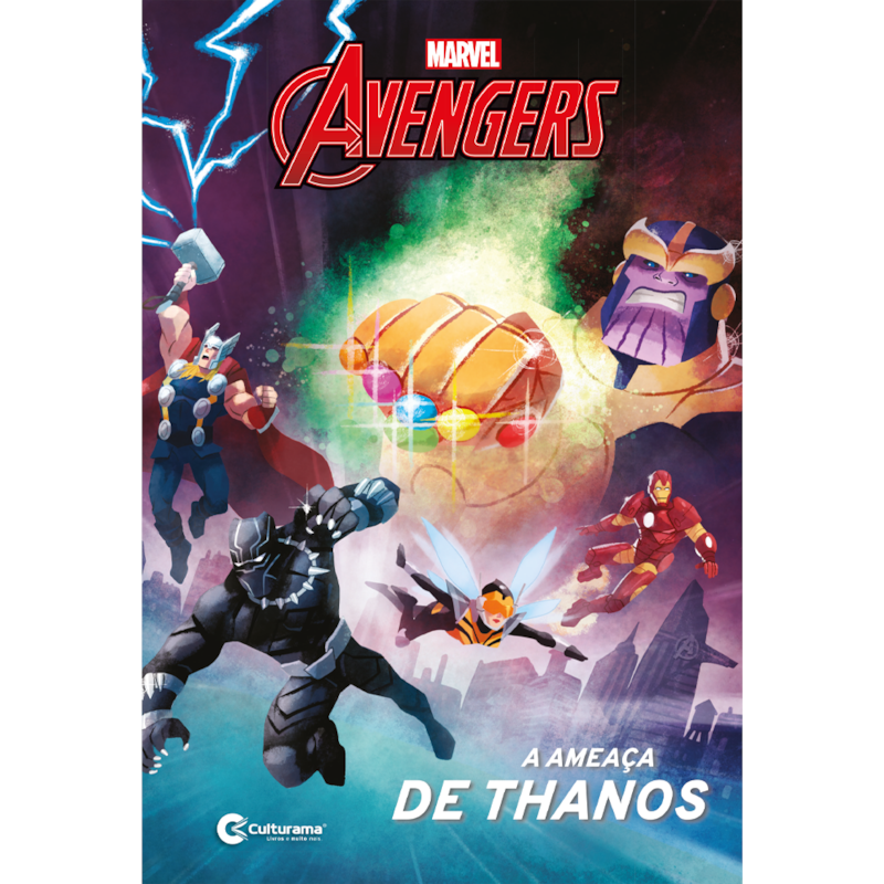 LIVRO DE HISTÓRIAS CAPA DURA - VINGADORES: A AMEAÇA DE THANOS